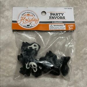 Black Party Favor Erasers